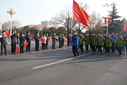 图为跑步现场